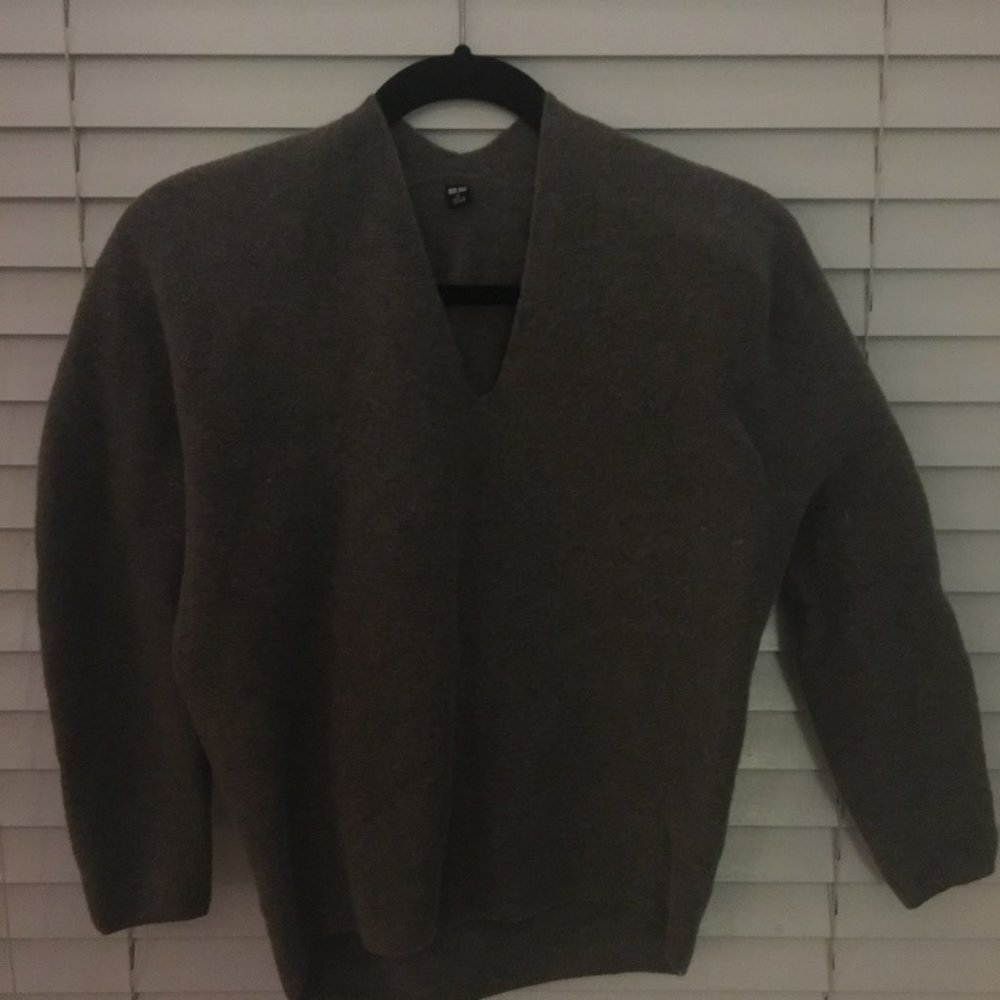 Wool Brown Uniqlo Sweater